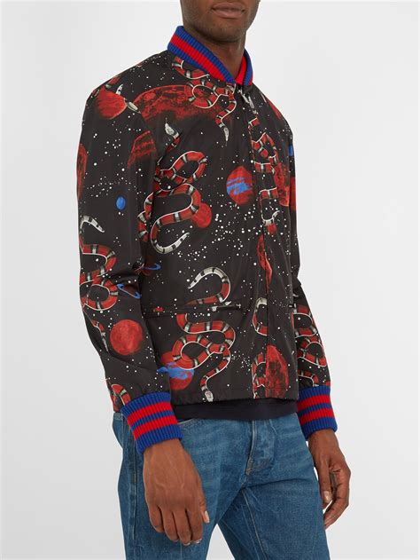 gucci jacket snake space|Gucci men's jacket.